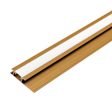 Aluminum LED H-Joint Trim 4.5 mm for Wall Panels Gold Matt – 2,9 m