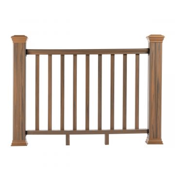 Balustrada kompozytowa Teak 157 x 113 cm (2 słupki)