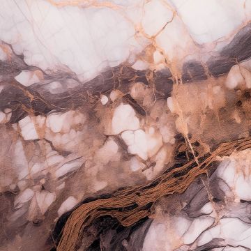 Wall Panel XXL Breccia Copper Glossy 120 x 280 cm 3 mm (A)