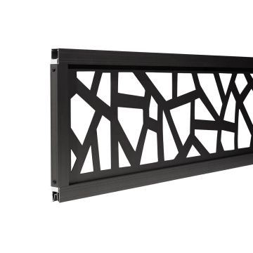 Decorative Fence Panel Artis Anthracite 30 x 180 cm