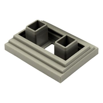 Premium Antique Fixing Element for Decorative Profiles 9 x 4 cm