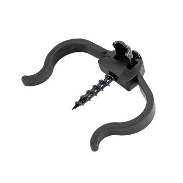 Universal mounting clip for decking board + screw – 50 pcs. (black)