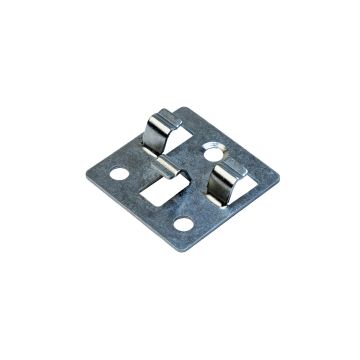 Stainless Steel Mounting Clip L-8 for Premium Boards + Screw - 50 pcs. (Black)