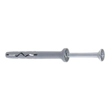 Hammer-in Expansion Anchor 6 x 80 mm + Countersunk Head Screw PZ2 – 100 pc.