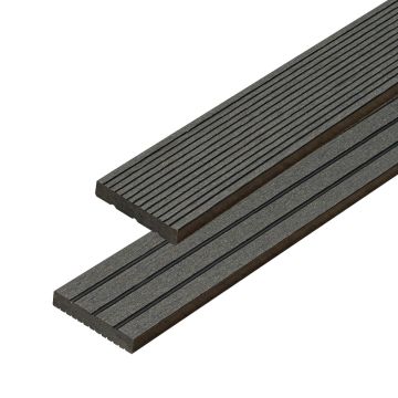 Skirting Trim WPC Timber Graphite 50x10 mm - 2,4 m