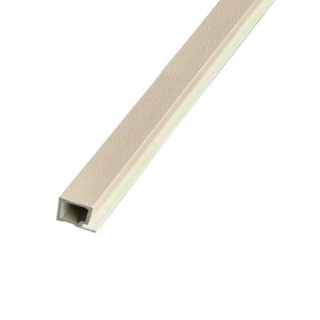 Listwa Lamelowa Startowa Ecru Brokat 2,4 x 2,4 cm – dł. 2,7 m