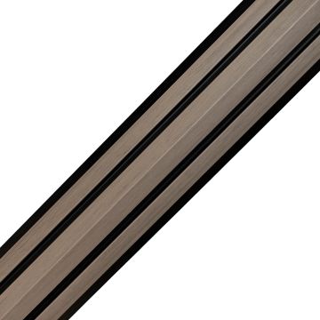 WPC Corner Trim for Slatted Cladding DUO Antique / Black – 2.9 m