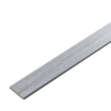 Skirting Trim WPC Premium Light Gray 70x10 mm - 2,9 m