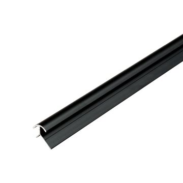 External Corner Aluminium Profile 4,5 mm for Wall Panels Black Matt – 2,9 m