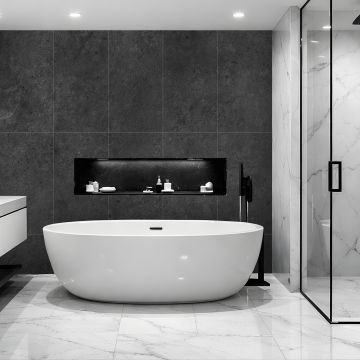 Wall Panel SPC Limestone Black Stone Matt 60 x 120 4 mm
