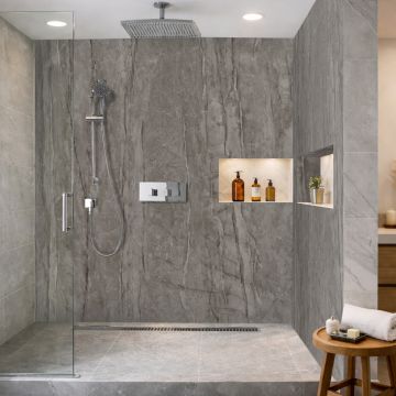 Wall Panel SPC Monza Black Stone Matt 120 x 280 4 mm