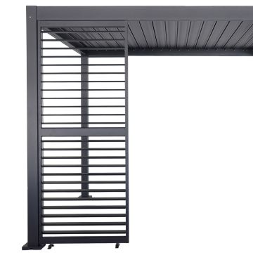 Adjustable Horizontal Louver Panel for Garden Pergola Anthracite