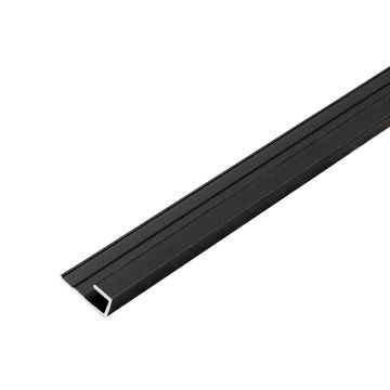 Aluminium Edge Trim Profile 4.5 mm for Wall Panels Black Matt – 2.9 m
