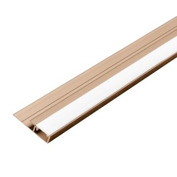 Aluminium LED Edge Trim Profile 4,5 mm for Wall Panels Copper Matt – 2,9 m