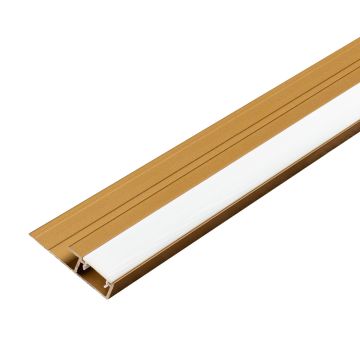 Aluminium LED Edge Trim Profile  4,5 mm for Wall Panels Gold Matt – 2,9 m