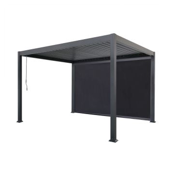 Roll-down Blind for Garden Pergola Anthracite 4 m