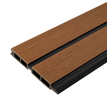 Slatted Fence Board DOU Premium Teak / Black - 1,8 m