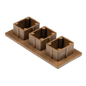 Premium Teak End Cap for Decorative Profiles 9 x 4 cm