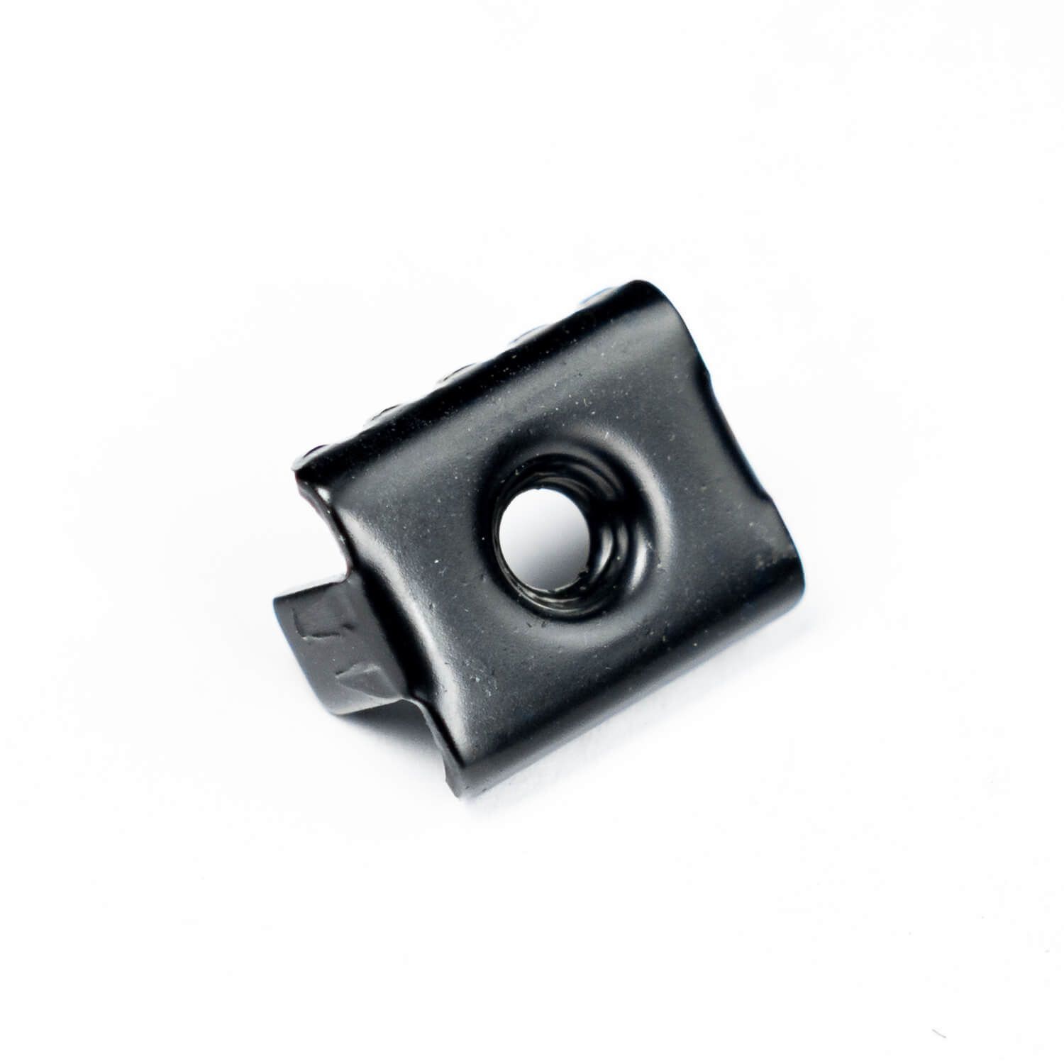 Double U-2 stainless steel locking clip + screw (black)
