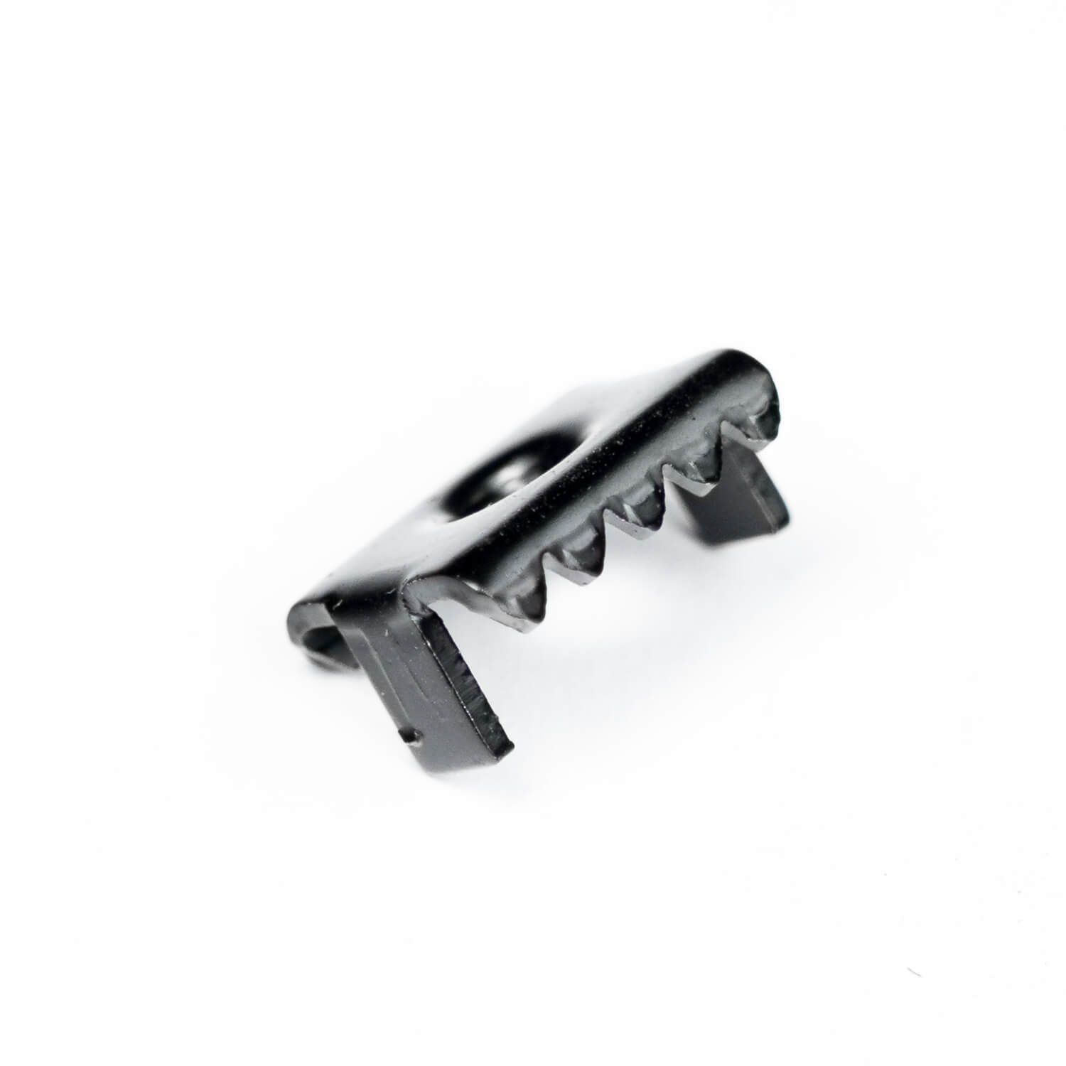 Double U-2 stainless steel locking clip + screw (black)