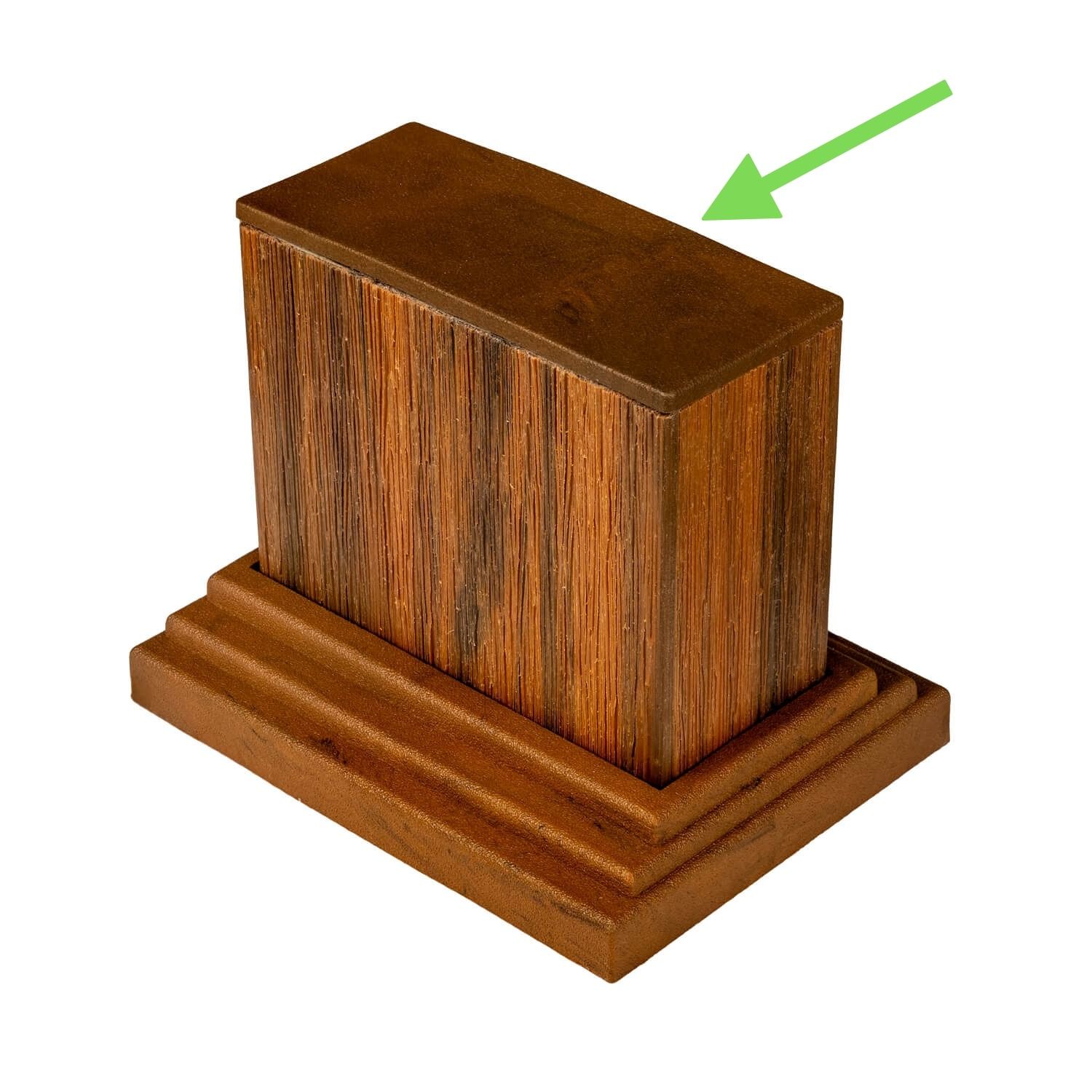 Premium Teak End Cap for Decorative Profiles 9 x 4 cm Premium Teak End Cap for Decorative Profiles 9 x 4 cm