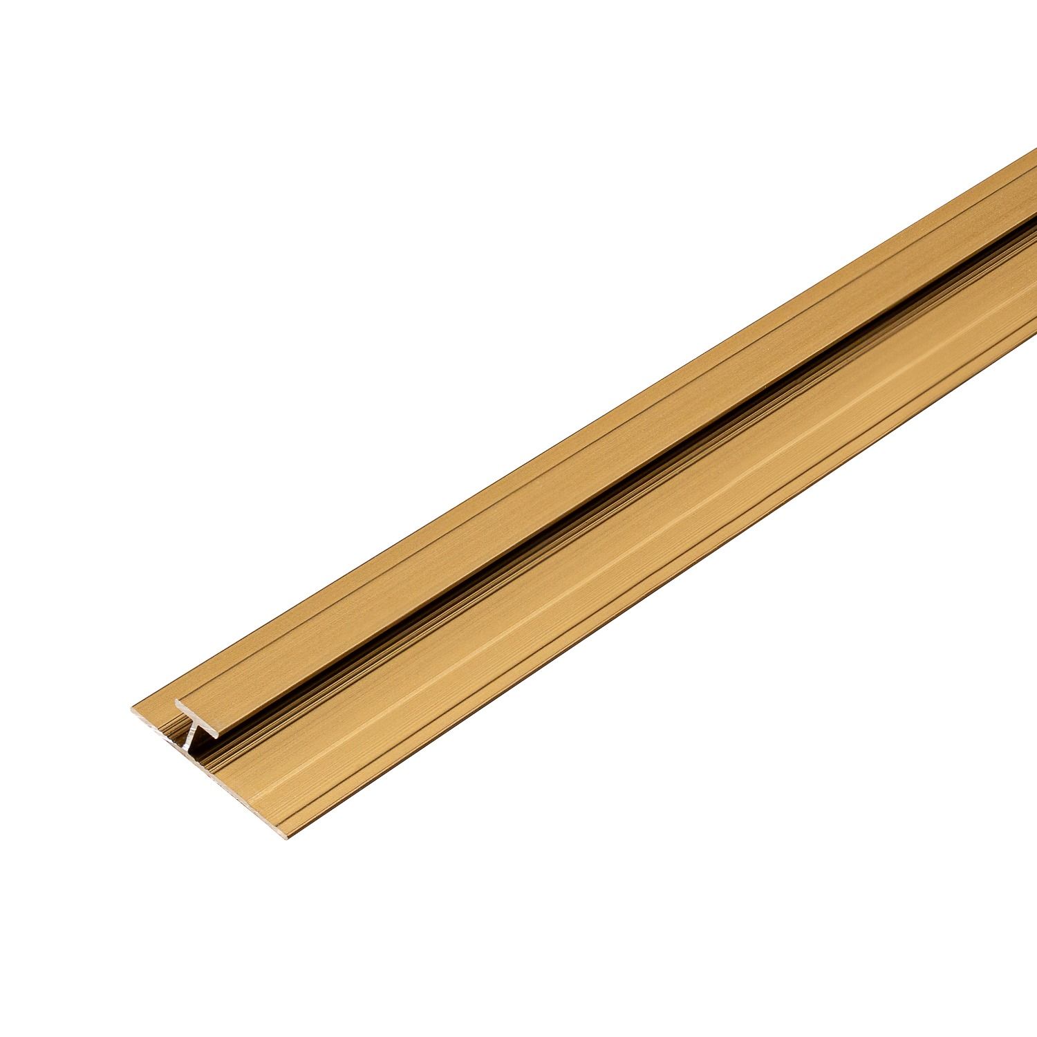 Aluminum H-Joint Trim 4.5 mm for Wall Panels Gold Matt – 2,9 m