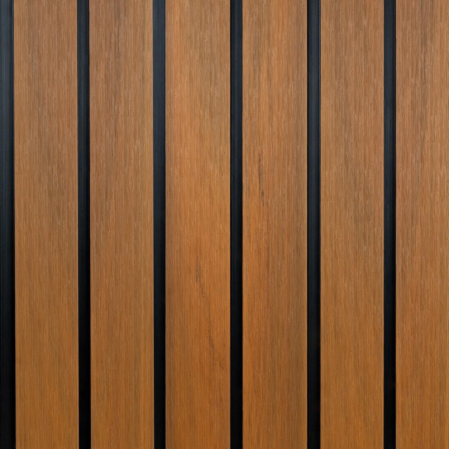 Slatted Fence Board DOU Premium Amber / Black - 1,8 m
