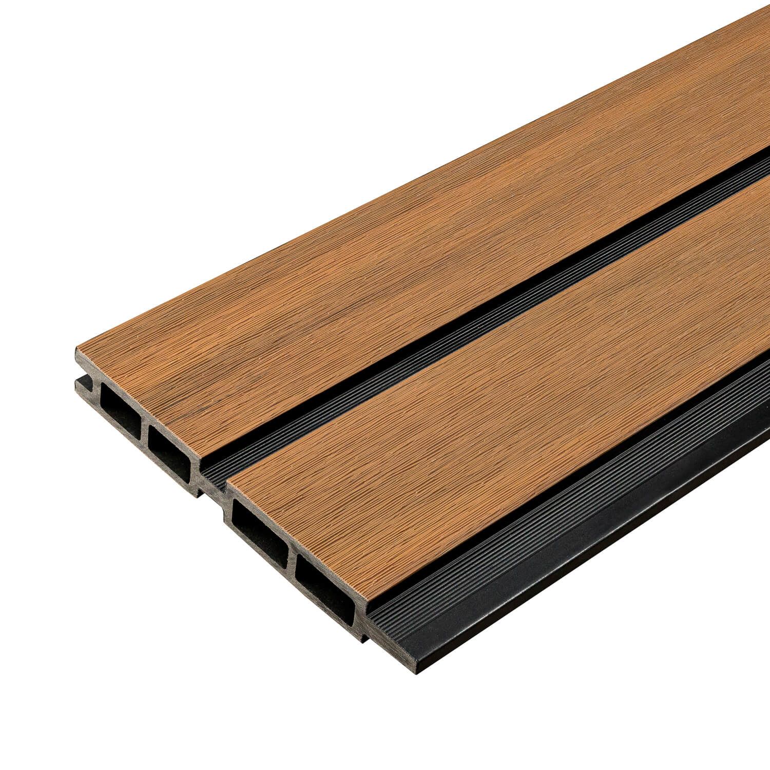 Slatted Fence Board DOU Premium Amber / Black - 1,8 m