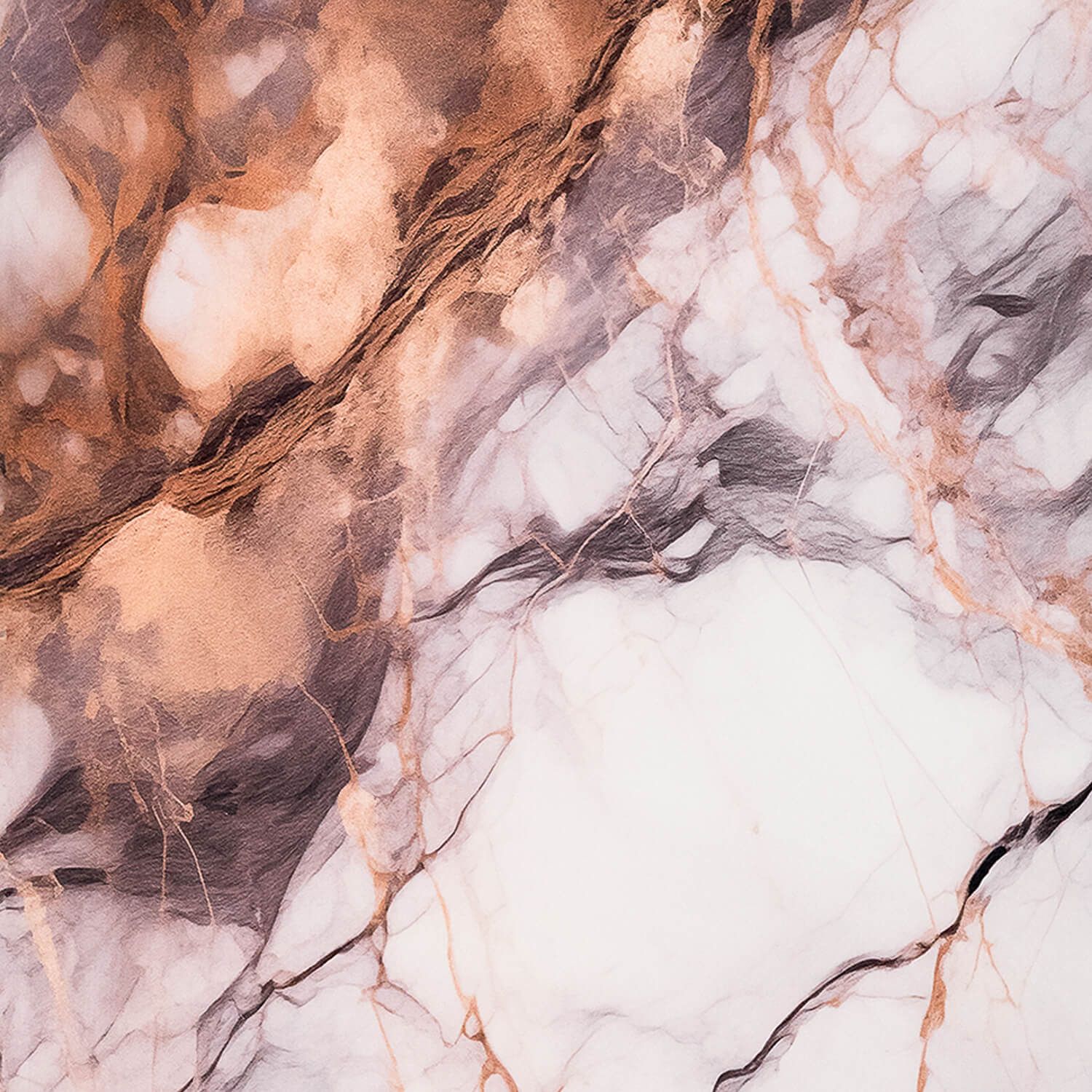 Wall Panel XXL Breccia Copper Glossy 120 x 280 cm 3 mm (B)