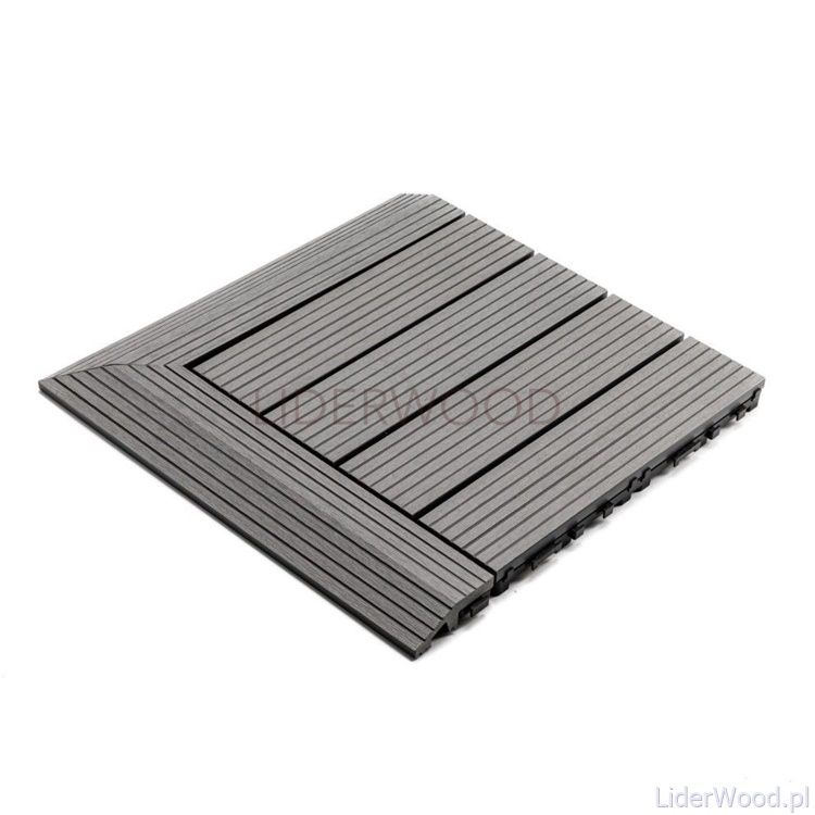 Podest Tarasowy Kompozytowy Narożny Prawy Jasny Szary