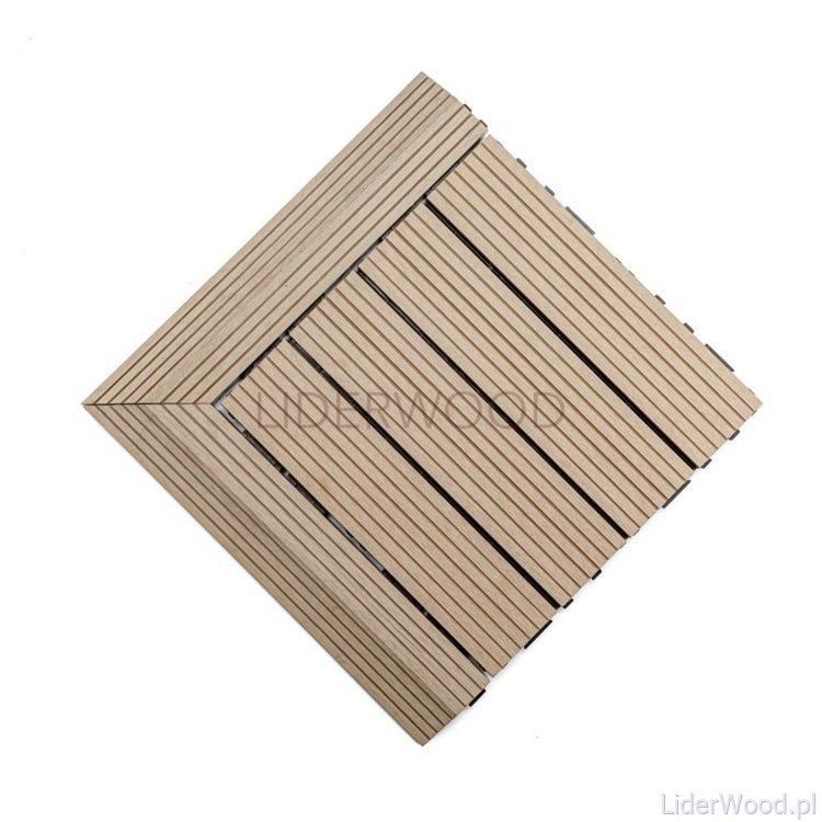 Podest Tarasowy Kompozytowy Narożny Lewy Miodowy Teak