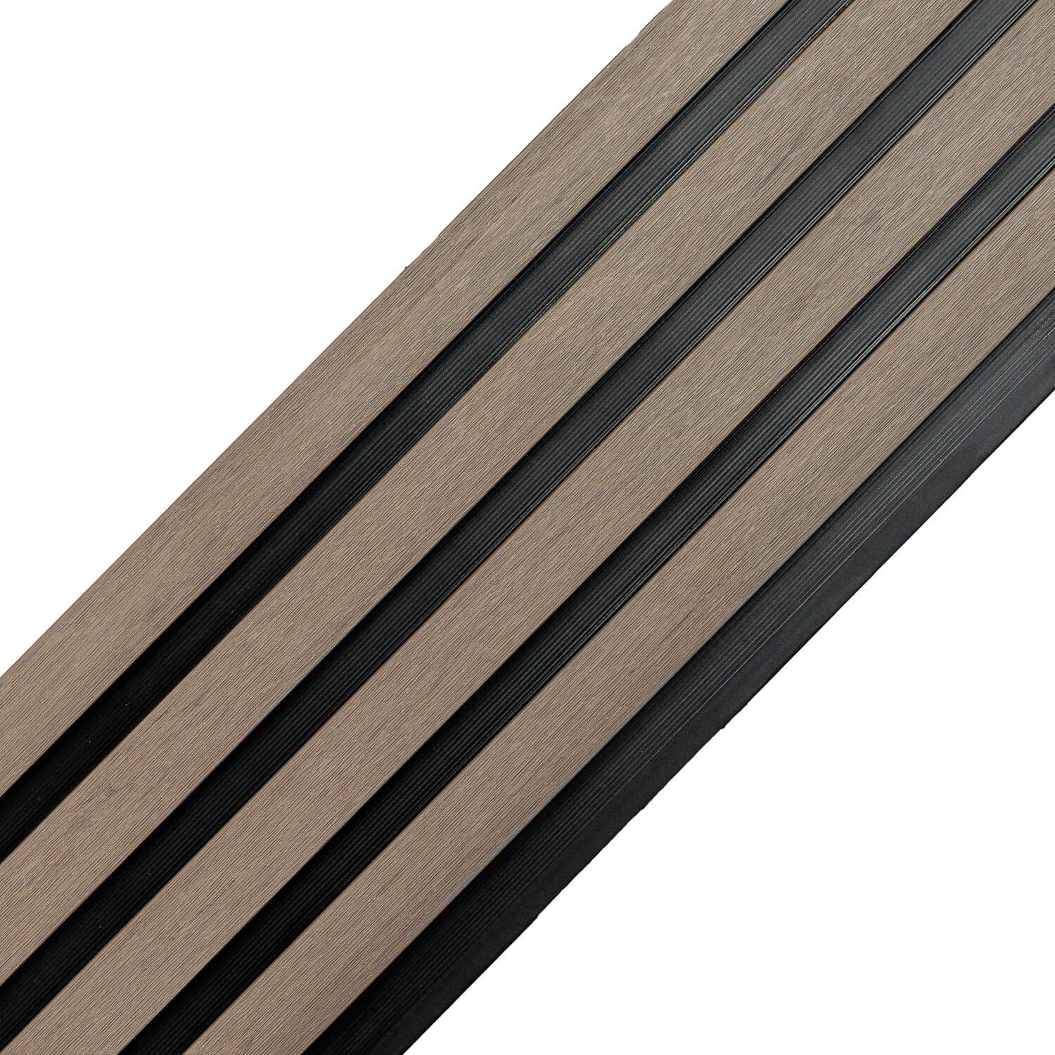 Composite Slatted Cladding Board DUO Antique / Black – 2,9 m