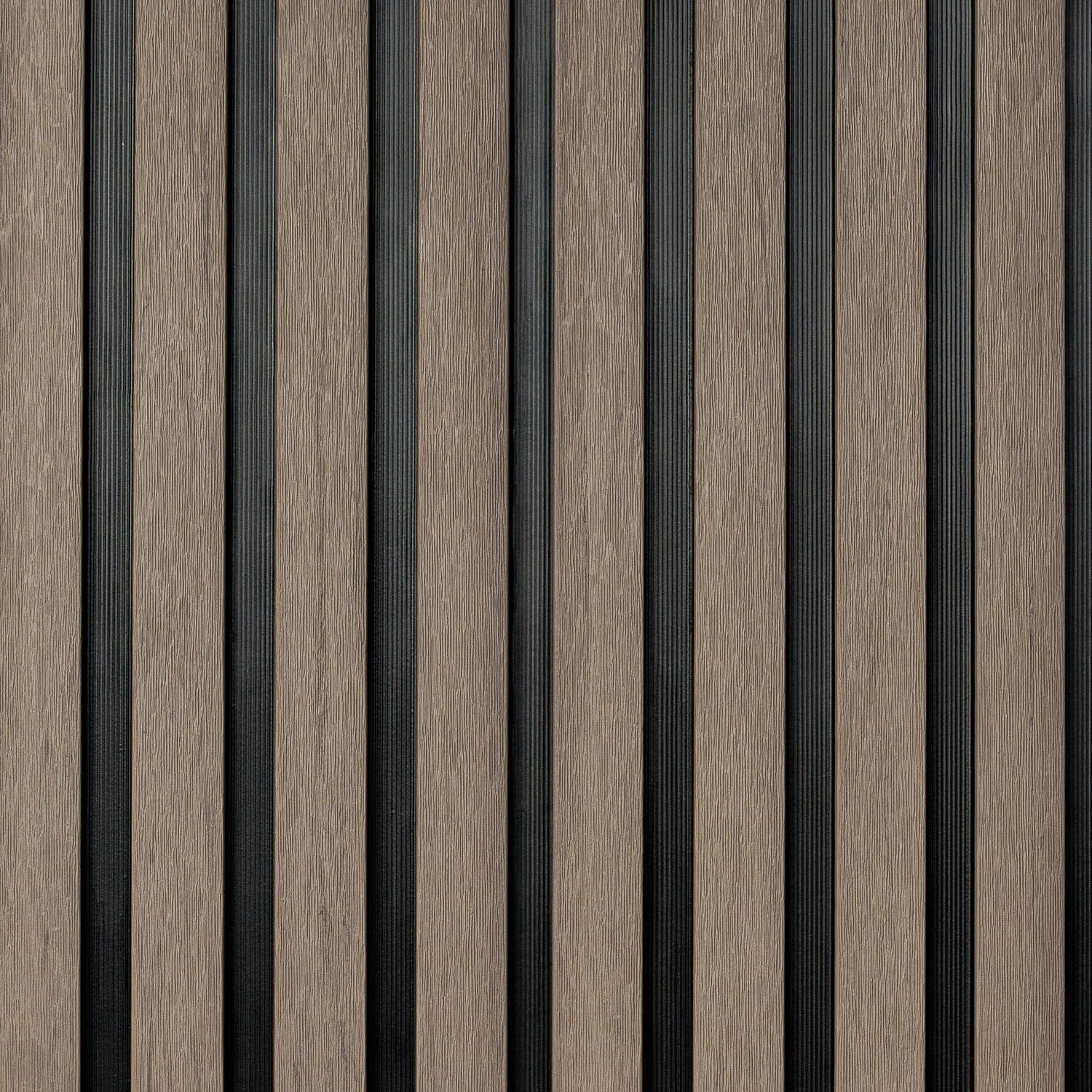 Composite Slatted Cladding Board DUO Antique / Black – 2,9 m
