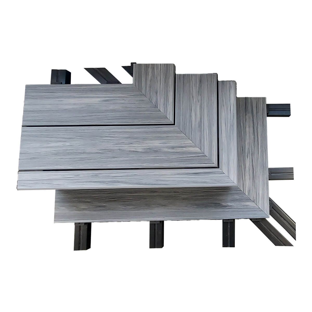 Deska kompozytowa zakończeniowa schodowa Premium Teak – dł. 2,8 m