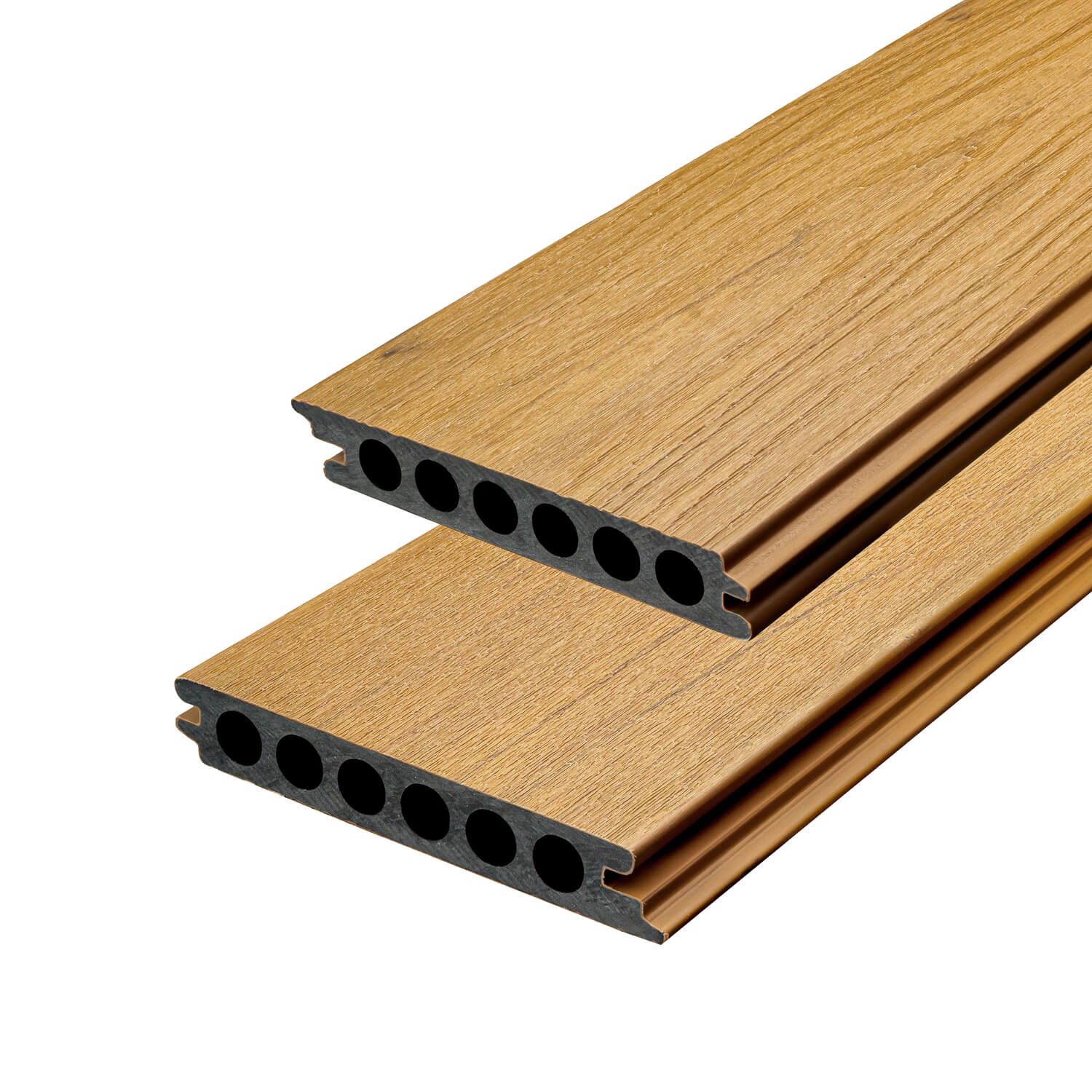 Seamless Composite Decking Board Oak – 4 m Seamless Composite Decking Board Oak – 4 m
