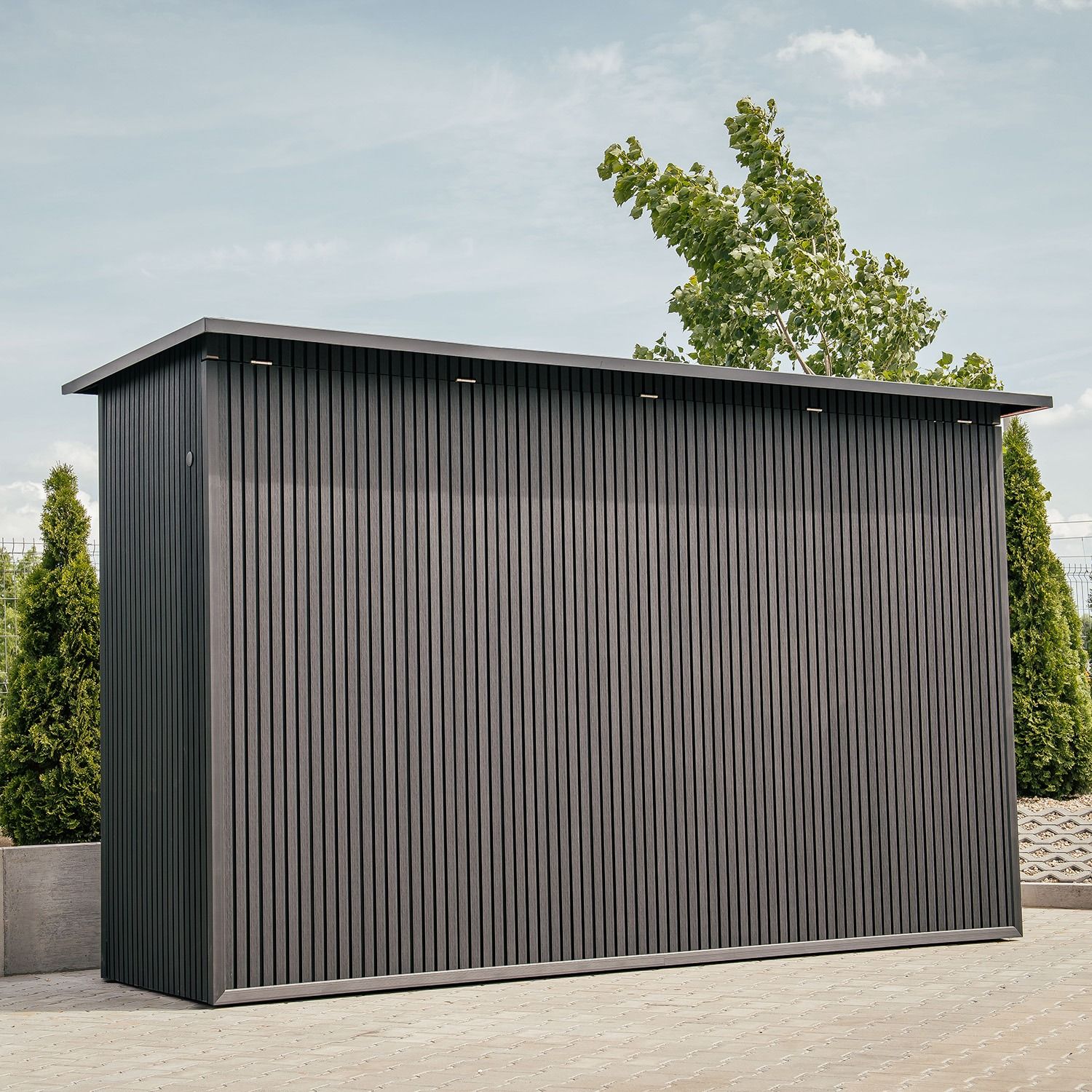Premium Composite Slatted Cladding Board Silver Gray – 2,9 m