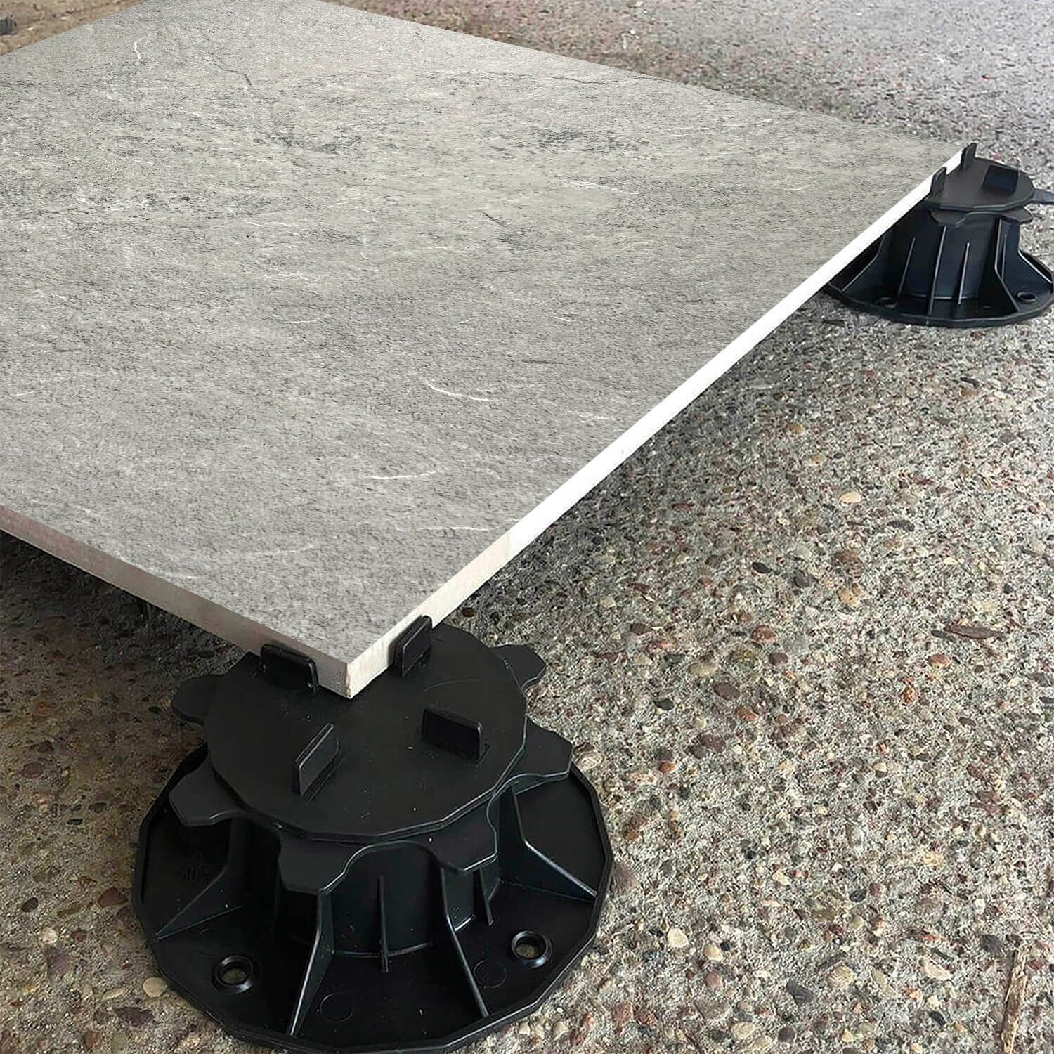 Płyta Tarasowa Gresowa Quarzo Silver Gray 60x60x2 cm