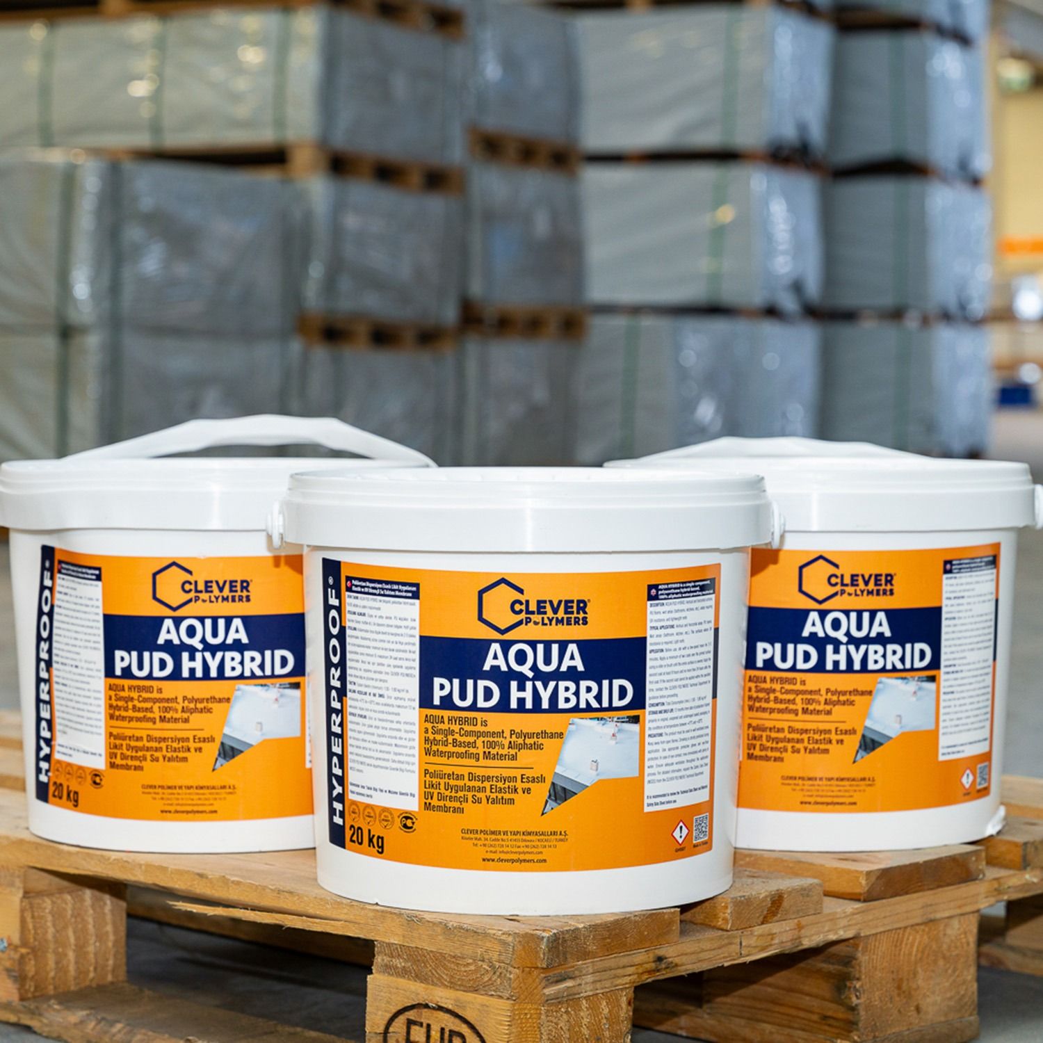 1-Component Polyurethane Waterproofing Membrane CLEVER AQUA PUD HYBRID – 20 kg 1-Component Polyurethane Waterproofing Membrane CLEVER AQUA PUD HYBRID – 20 kg