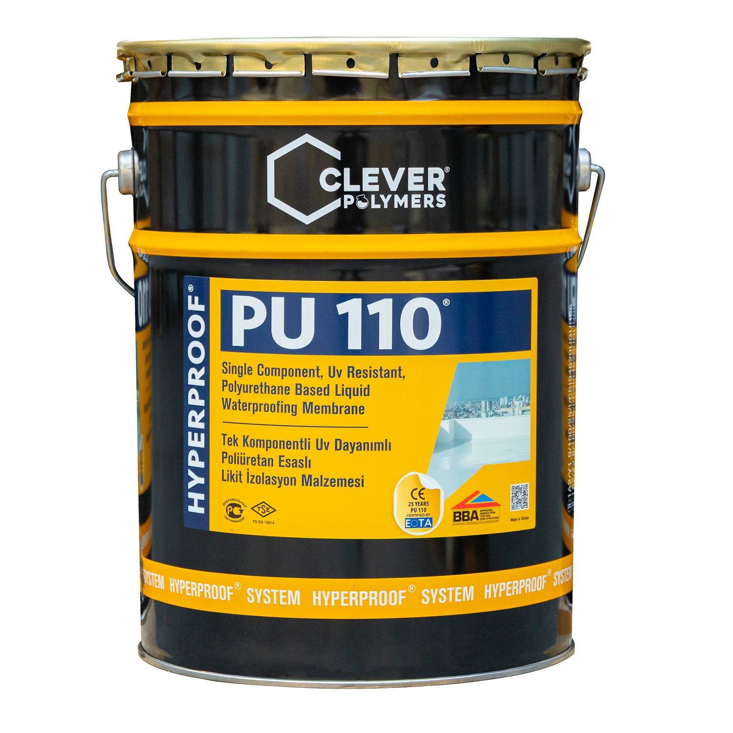 1-Component Polyurethane Waterproofing Membrane CLEVER PU110 – 25 kg 1-Component Polyurethane Waterproofing Membrane CLEVER PU110 – 25 kg