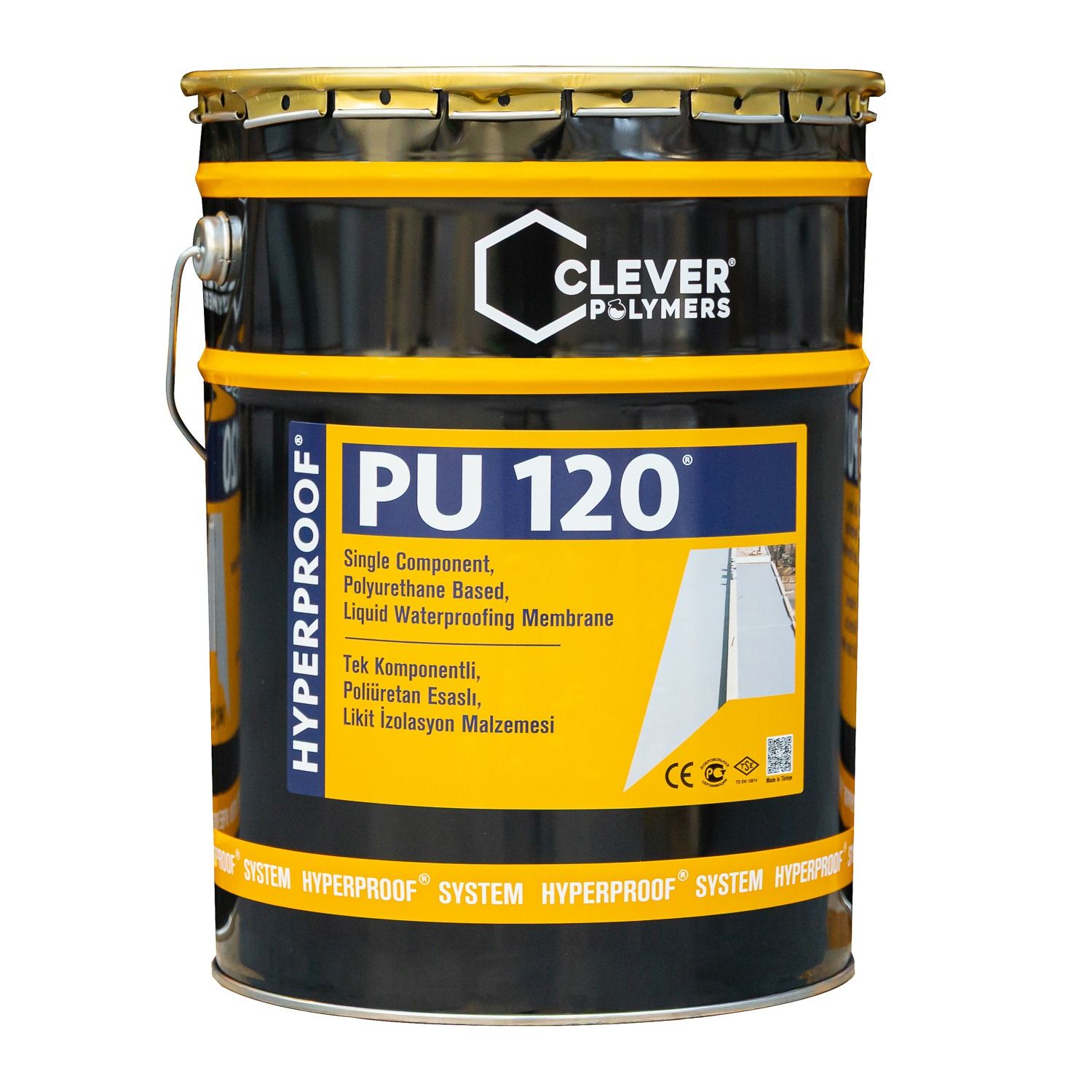 1-Component Polyurethane Waterproofing Membrane CLEVER PU120 – 25 kg 1-Component Polyurethane Waterproofing Membrane CLEVER PU120 – 25 kg