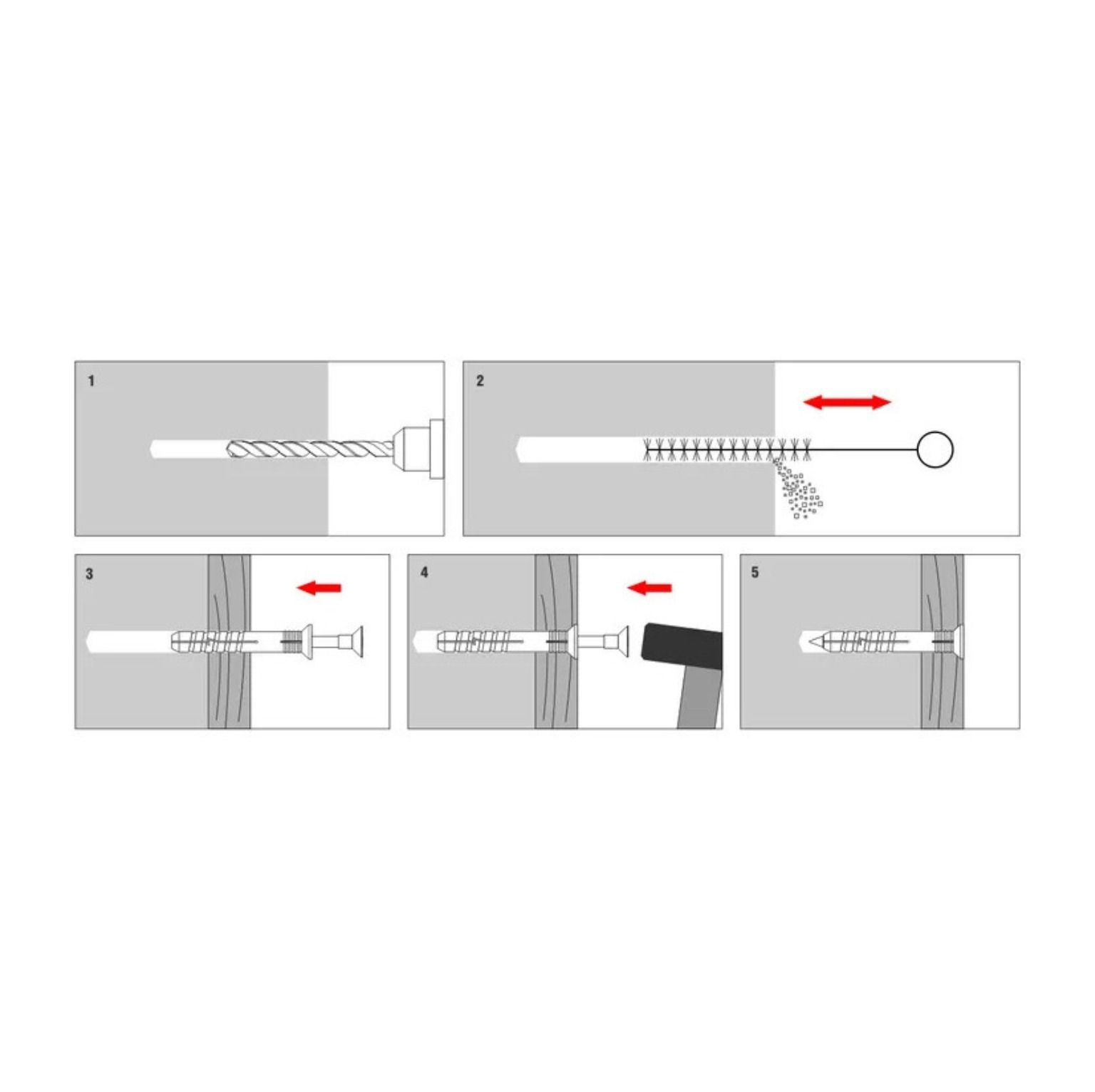 Hammer-in Expansion Anchor 6 x 60 mm + Countersunk Head Screw PZ2 – 200 pc. Hammer-in Expansion Anchor 6 x 60 mm + Countersunk Head Screw PZ2 – 200 pc.