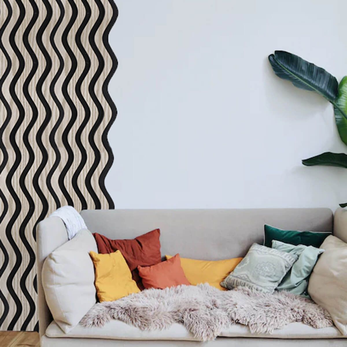 Acoustic slats on felt S-Line/V-Line – Sample (of your choice)