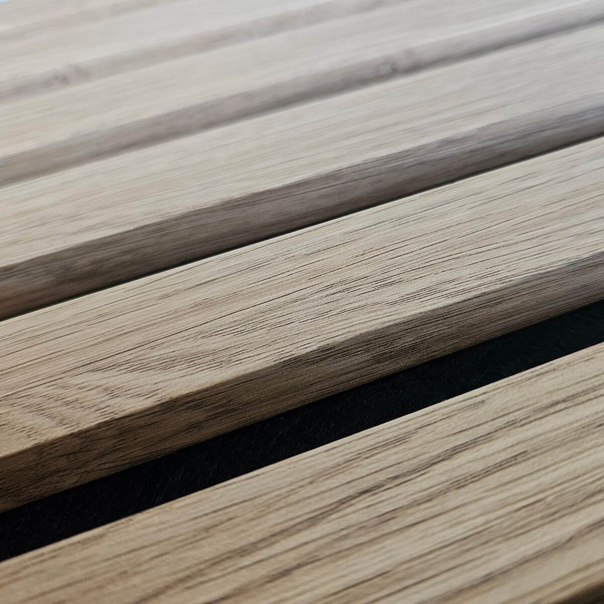 Lamele ścienne akustyczne na filcu Dąb Sonoma 2,1 x 30,5 cm – dł. 2,7 m