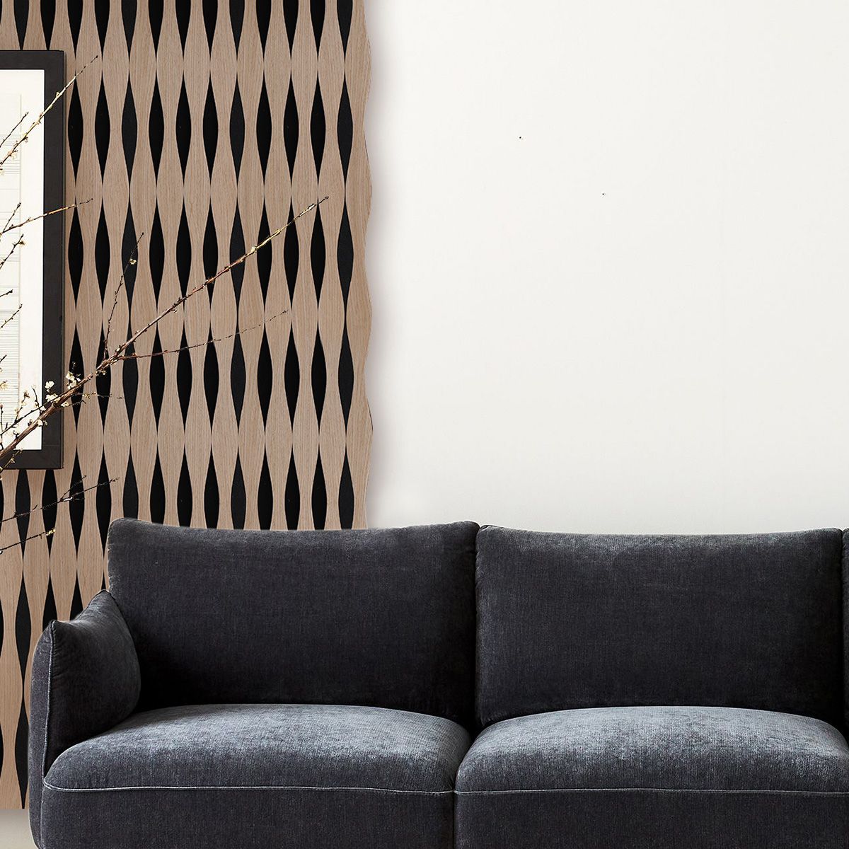 Lamele ścienne akustyczne na filcu V-Line Dąb Craft Fornir 2,1 x 30,5 cm – dł. 2,7 m