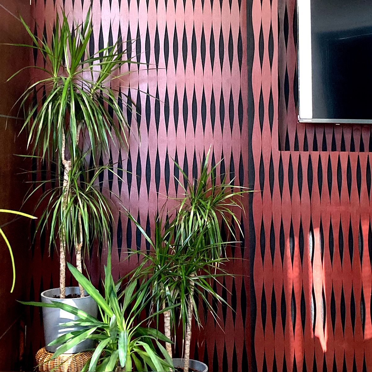 Lamele ścienne akustyczne na filcu V-Line Dąb Craft Fornir 2,1 x 30,5 cm – dł. 2,7 m