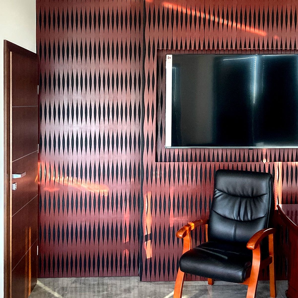 Acoustic slats on felt S-Line/V-Line – Sample (of your choice)