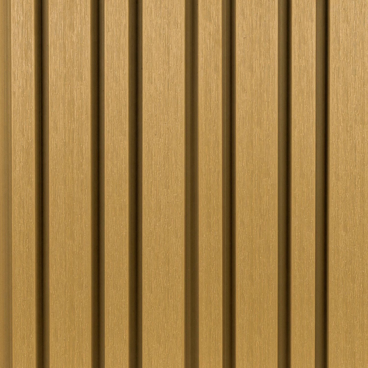 Premium Asymmetrical Composite Slatted Cladding Board Oak – 2,9 m Premium Asymmetrical Composite Slatted Cladding Board Oak – 2,9 m