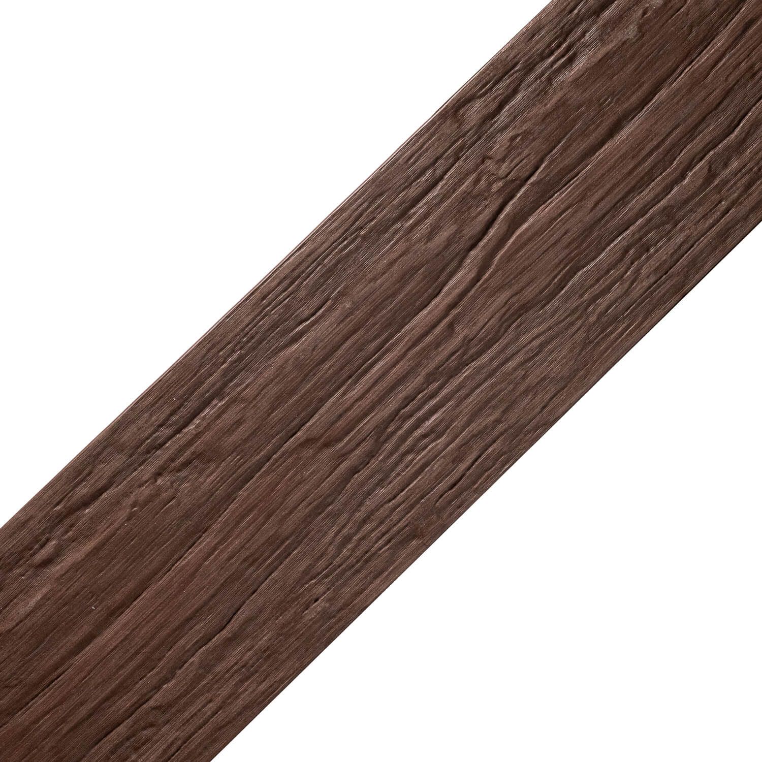WPC Flat Skirting Trim Solid XL Brown 140x10 mm – 3 m