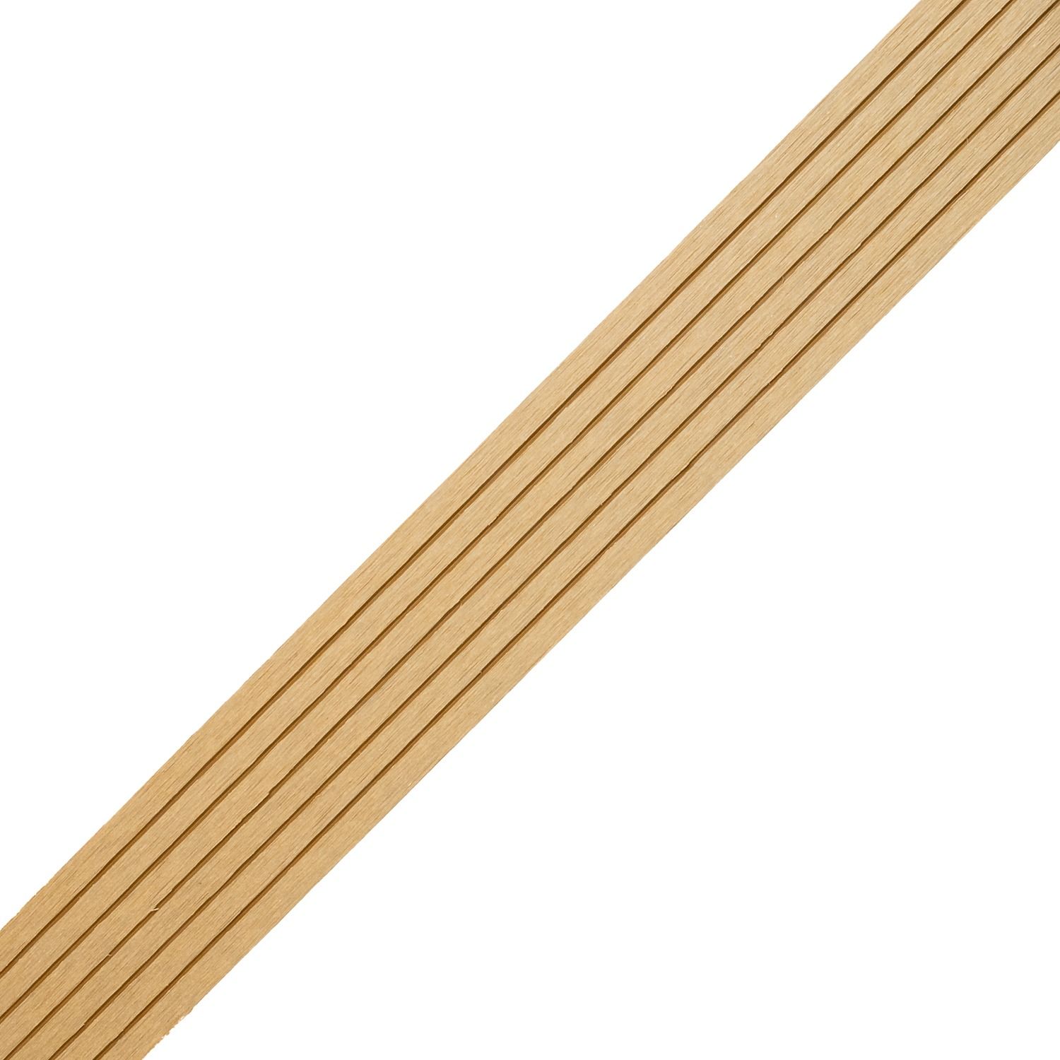 WPC Flat Skirting Trim Standard Honey Teak - 2.4 m WPC Flat Skirting Trim Standard Honey Teak - 2.4 m