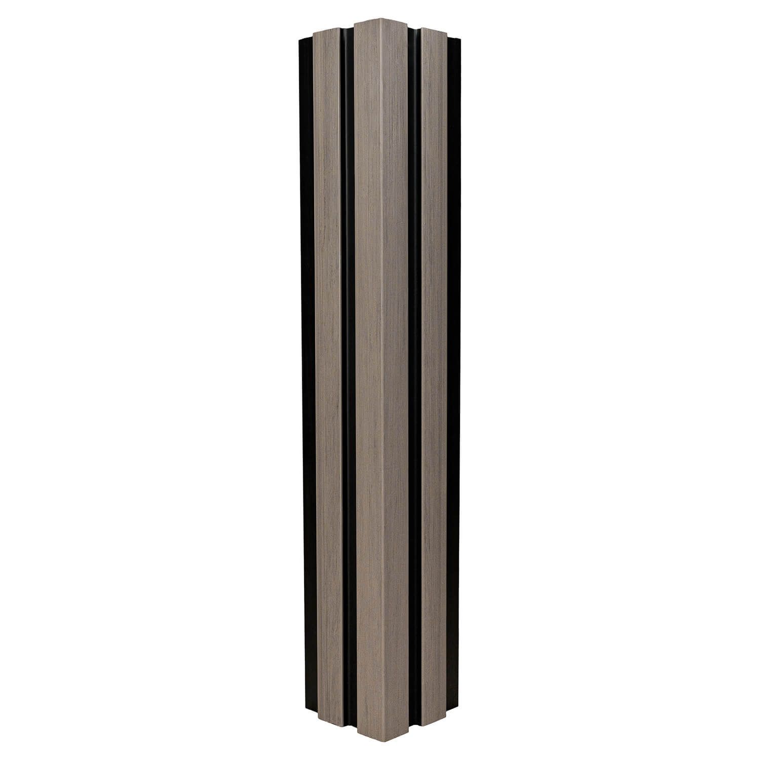 WPC Corner Trim for Slatted Cladding DUO Antique / Black – 2.9 m WPC Corner Trim for Slatted Cladding DUO Antique / Black – 2.9 m